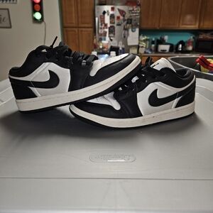 Jordan Black and White Low Top Sneakers